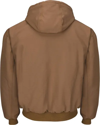 Vista 2 de Bulwark mens Heavyweight Fr Insulated Brown Duck Hooded Jacket