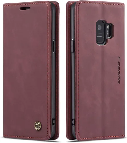 Vista 15 de Funda para Samsung Galaxy S9, Samsung Galaxy S9, funda tipo cartera, soporte magnético, funda protectora de piel retro con tapa para identificación