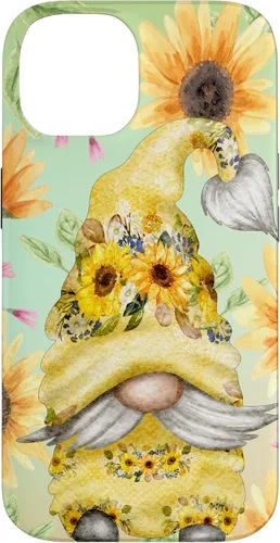 Vista 4 de Sunflower Gnome for Garden Mom Hippies Cute Summer Pattern Case for iPhone 17