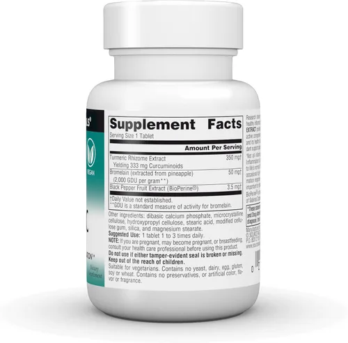 Vista 3 de Source Naturals Extracto de cúrcuma - Apoya la respuesta inflamatoria saludable - 50 tabletas