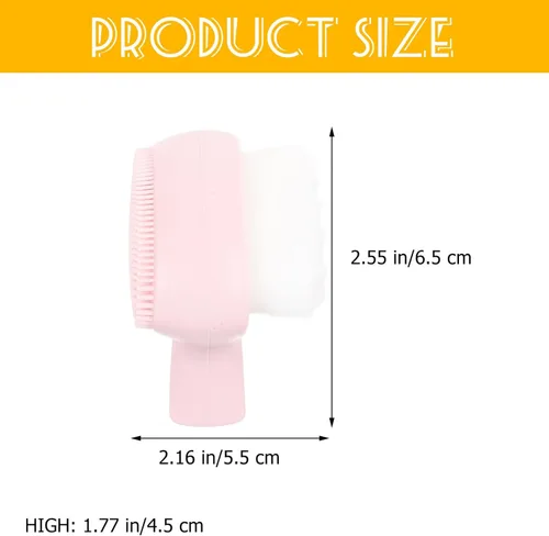 Vista 2 de Beaupretty Cepillo de limpieza facial de silicona de doble cara Cepillo limpiador facial Cepillo de lavado facial Cepillo de limpieza facial Cepillo