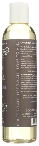 Vista 6 de Soothing Touch Aceite de baño corporal y masaje, lavanda calmante - 8 onzas