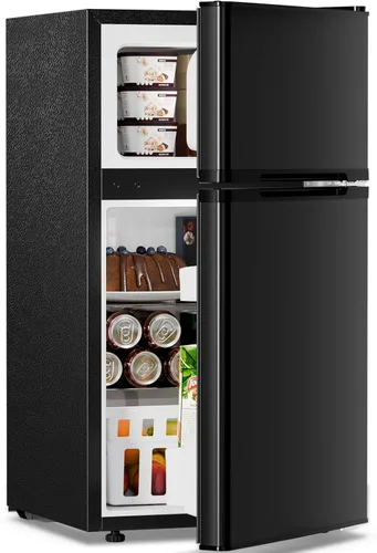 Vista 19 de Antarctic Star Refrigerador de Bebidas Enfriador de 18L, 24 Latas, Mini Refrigerador con Compresor Silencioso, Luz LED, Refrigerador Pequeño