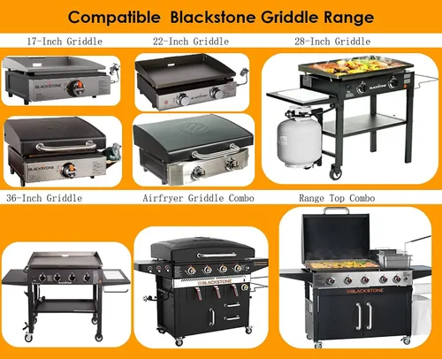 Vista 6 de Firsgrill Soporte de grasa Blackstone de repuesto para parrilla, puede gotear con 30 forros