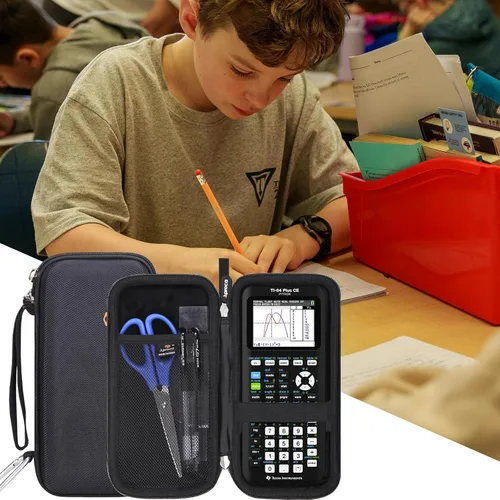 Vista 8 de Aproca Funda de calculadora compatible con calculadora gráfica de color Texas Instruments TI-84 Plus CE / TI-84 Plus / TI-83 Plus / TI-89 Titanium