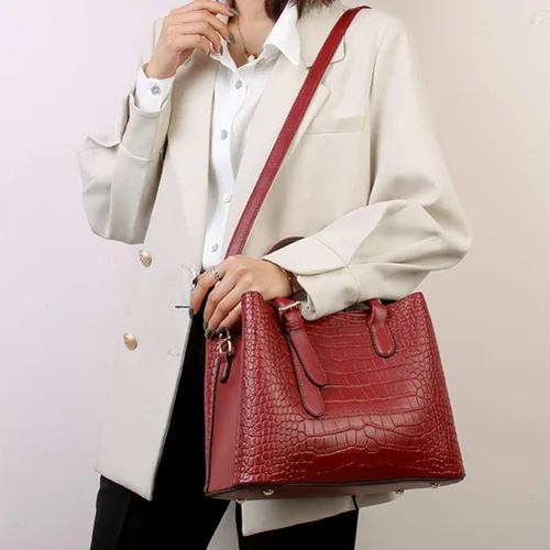 Vista 8 de Bolso bandolera de piel sintética para mujer, bolso de mano de moda, bolso de regalo, lindo portátil para uso diario