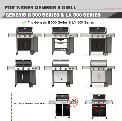 Vista 2 de 66095 66802 Piezas de repuesto de rejillas para Weber Genesis II E-310 II E-315 II E-335 II GS4 II E-330 LX E-340 Piezas de parrilla Weber Genesis