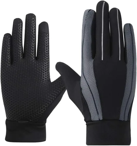 Vista 5 de PURFUN Guantes de conducción de malla fresca para hombres y mujeres, protección solar UV, antideslizantes, guantes de ciclismo para bicicleta