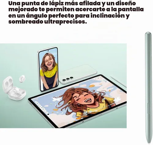 Vista 3 de Tab S9 FE - Lápiz capacitivo para Samsung Galaxy Tab S9 FE /S9 FE Plus S Verde