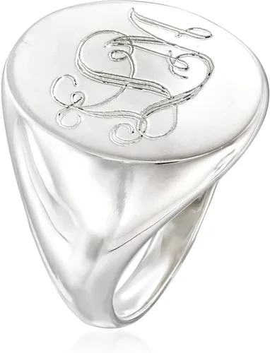 Vista 3 de Ross-Simons Anillo de plata de ley personalizado, Plata Esterlina, no conocido