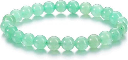 Vista 43 de Jovivi Pulsera elástica de cuentas redondas semipreciosas naturales – 0.315 pulgadas hecha a mano con cuentas de piedras preciosas curativas