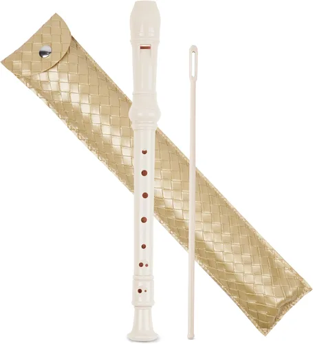Vista 37 de Flauta para principiantes, niños y adultos, 8 agujeros, soprano, flauta de música con varilla de limpieza y funda de cuero para estudiantes