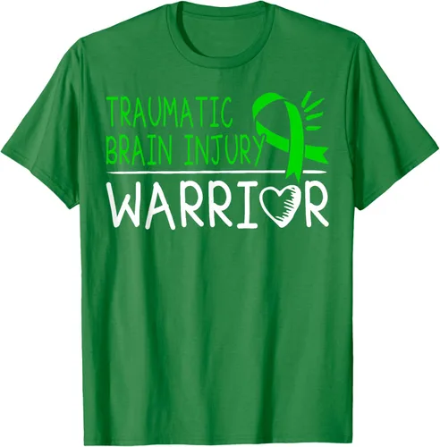 Vista 4 de Camiseta de lesión intracraneal - Camiseta de conciencia TBI, Negro, S