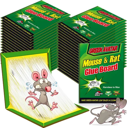 Vista 13 de Paquete de 6 trampas adhesivas para ratones, ratones, roedores, serpientes, sin contacto para interiores, para el hogar, cocina, garaje, sótanos