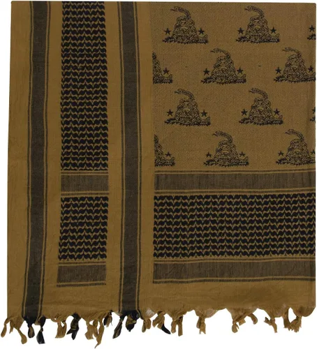 Vista 3 de Rothco Gadsden Snake Shemagh - Bufanda táctica del desierto