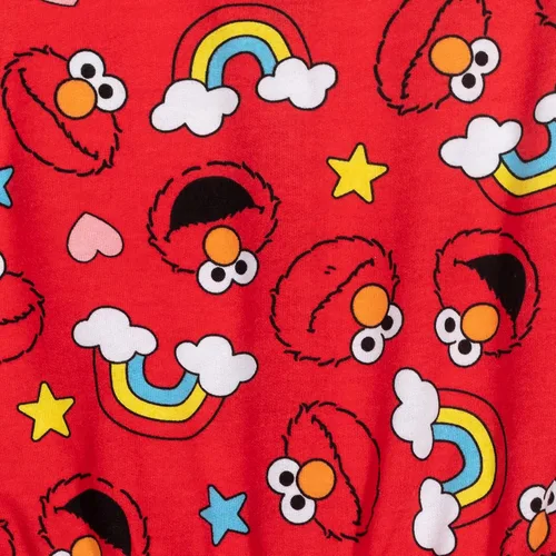 Vista 7 de Sesame Street Elmo - Mameluco de rizo francés con volantes para niñas