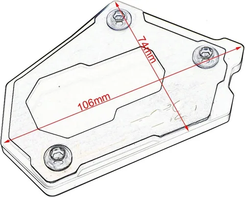 Vista 2 de Placa ampliadora de soporte para B&MW R1200GS para LC R1250GS para A y dventure para R & allye para HP R 1200 para GS para LC para A y dv Soporte