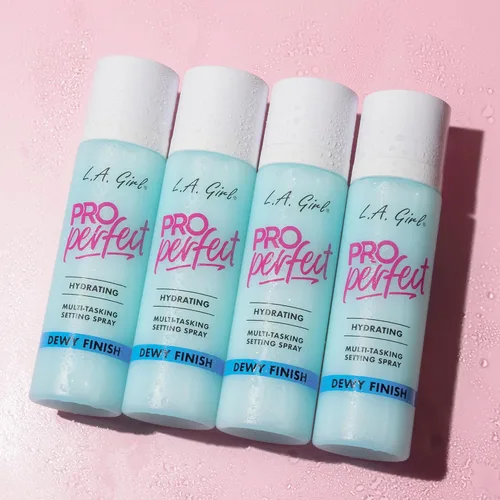 Vista 7 de L.A. Girl Cosmetics PRO Perfect Setting Spray, acabado de rocío, sin alcohol, savia de abedul + base de agua, fórmula de micro niebla, hidratante