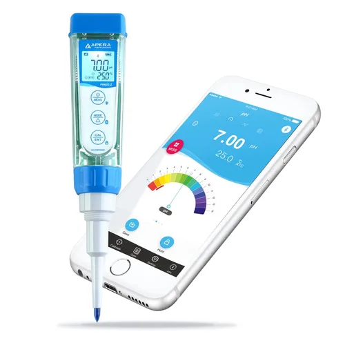 Vista 12 de Apera Instruments PH60Z-MS Kit de Probador de Medidor de pH Inteligente Portátil con Electrodo de pH Semi-Micro LabSen 246-5 ATC para Medición de pH