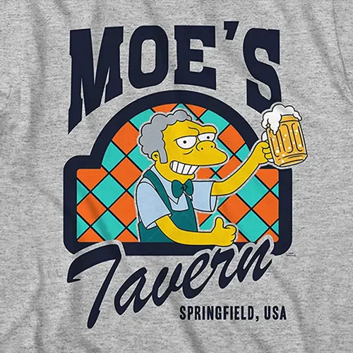 Vista 2 de The Simpsons Krusty The Clown Shirt Krusty Burger Logo Tee Graphic T-Shirt