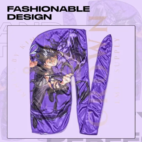 Vista 71 de Art Silky Durag con colas largas y anchas, durags de tela de seda suave satinada para mayor comodidad y compresión