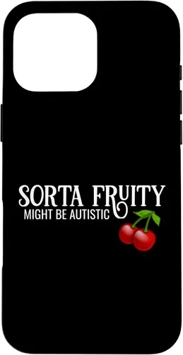 Vista 19 de Sorta Fruity Autistic Bisexual Queer Lesbian Autism Cherry Case for iPhone 16