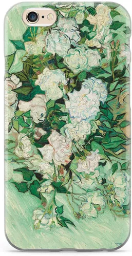 Vista 14 de Inspired Cases - Funda con textura 3D para iPhone Xs Max - Funda protectora de goma para Apple iPhone Xs Max - Vincent Van Gogh - Rosas