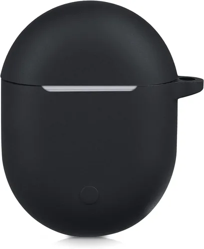 Vista 6 de kwmobile Funda compatible con Xiaomi Redmi Airdots 3 Pro/Buds 3 Pro - Funda de silicona para auriculares - Negro