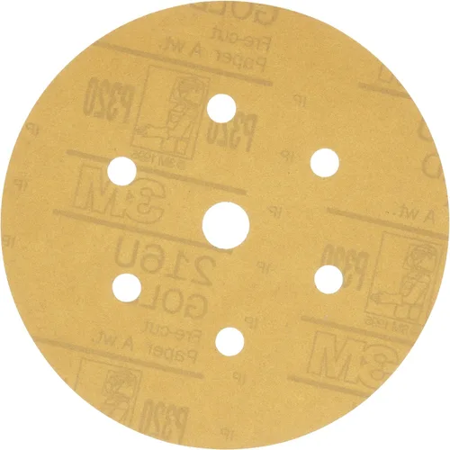 Vista 21 de 912 Hookit disco de arena P5A de 3" color oro de 3M, P220, 3, Dorado