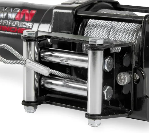 Vista 8 de Warrior Winches Ninja 2000 libras - Cabrestante eléctrico premium de 12V para ATV/UTV con cable de acero, compacto y potente de 12 voltios - Viene