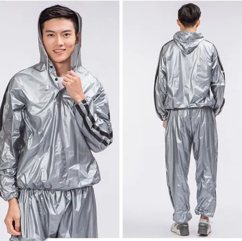 Vista 3 de BEIAKE Waterproof Rain Coat Impermeable Women Sports Suit Men Jacket Raincoat Rain Pants Set Running Bicycle Motorcycle
