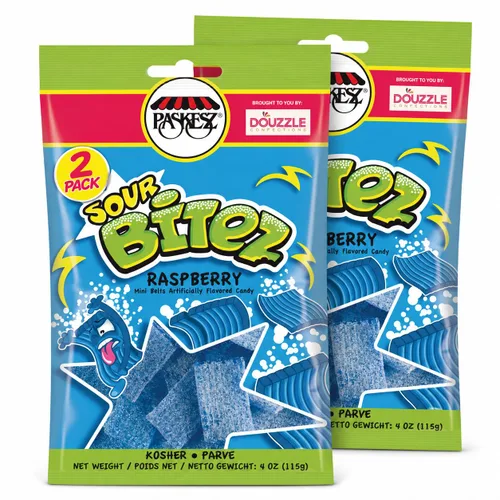 Vista 6 de DOUzzle Kosher, Fiddlestix - Caramelo de regaliz masticable Oh-So-Strawberry (4.4 onzas, 3 unidades) sin sabores ni colores artificiales, sin OMG