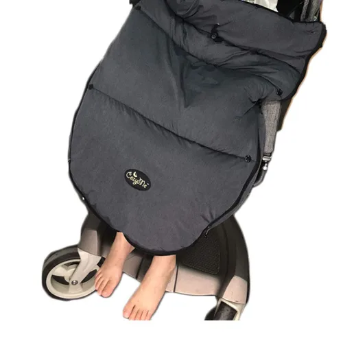 Vista 8 de CozyMe Saco para cochecito – Manta ajustable para cochecito de invierno Evolution para niños pequeños, con forro polar multiusos cálido con capucha