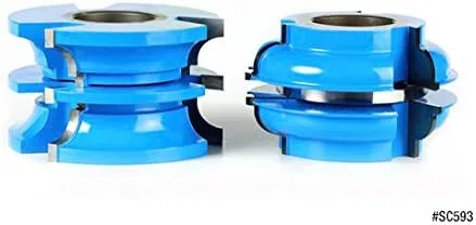 Vista 7 de Amana Tool - SC592 2 piezas de carburo con punta de 3 alas y perfil de riel puerta exterior 2-7/8 diámetro