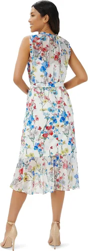 Vista 2 de Adrianna Papell Women's Printed Mixed Fabric Dress