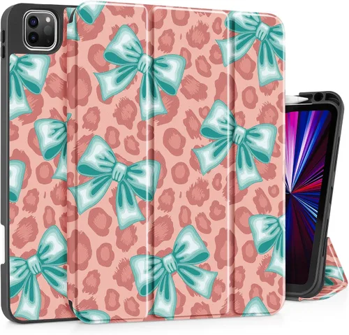 Vista 18 de May Chen Funda para iPad Pro de 11 pulgadas (4ª, 3ª, 2ª y 1ª generación) 2022 2021 2020 2018, soporte triple + soporte para lápiz + encendido