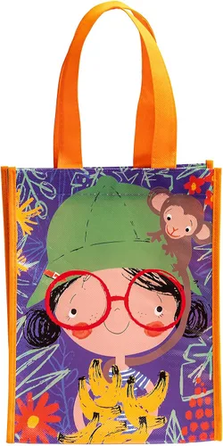 Vista 12 de Loveinside Bolsas de regalo medianas recicladas con asas, bolsa de regalo reutilizable para fiestas de cumpleaños para niños, bolsa de compras – 10