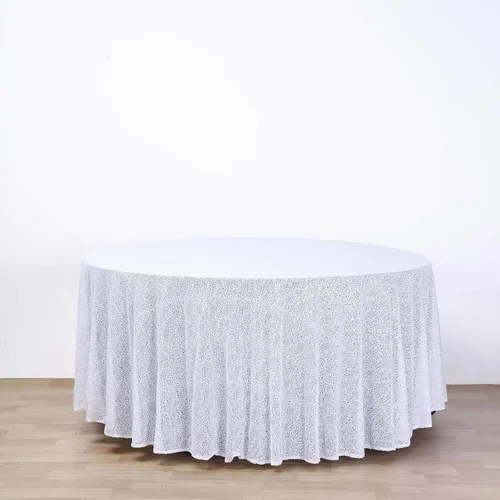 Vista 10 de Tableclothsfactory Luxury Collection - Manteles redondos de lentejuelas de 108 pulgadas, color dorado