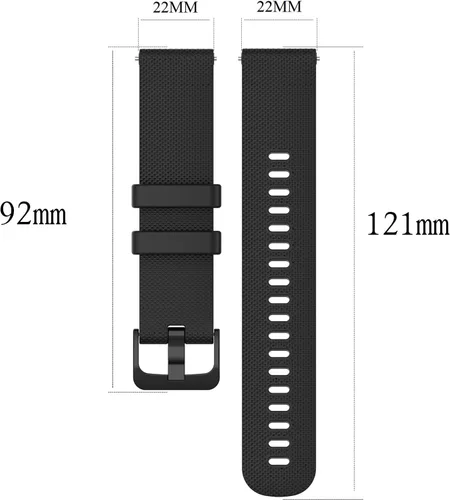 Vista 6 de LOKEKE Correa de repuesto compatible con Garmin Forerunner 255, correa de silicona de repuesto de 0.866 pulgadas compatible con Garmin Forerunner