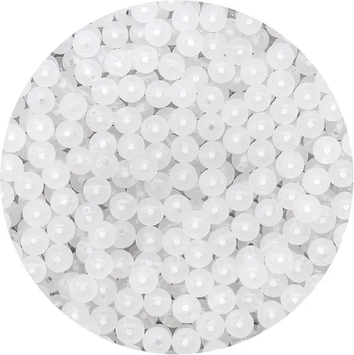 Vista 51 de BONNY BOXX 2000 piezas 4 mm cuentas redondas de acrílico de zafiro suave, bolas de plástico de chicle de burbujas, cuentas gruesas de bolas
