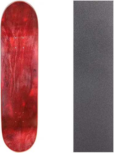 Vista 14 de Cal 7 Tabla de monopatín en blanco con cinta de agarre 7.75, 8.0, 8.25 y 8.5 pulgadas Tabla de arce para patinaje Negro