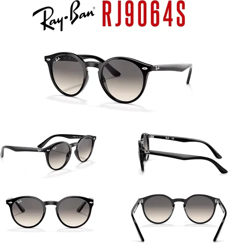 Vista 7 de Ray-Ban Junior Kids' Round Sunglasses For Boys For Girls + BUNDLE with Designer iWear Eyewear Kit