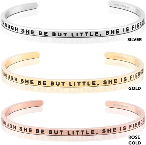 Vista 2 de MantraBand Pulseras Pulsera de mantra ajustable grabada inspiradora Color oro rosa Regalos para mujeres