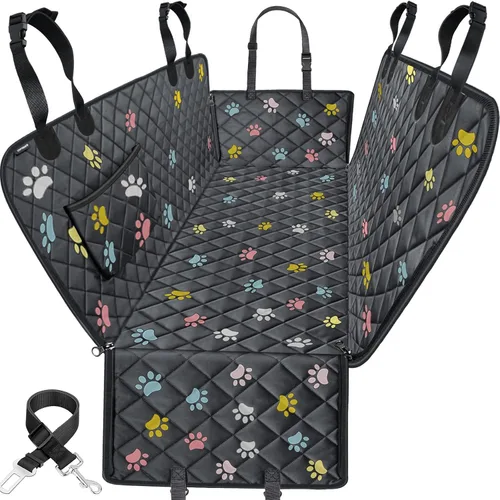 Vista 19 de URPOWER Funda de asiento para perro, hamaca 100% impermeable, 600D, resistente, a prueba de arañazos, antideslizante, duradera, suave