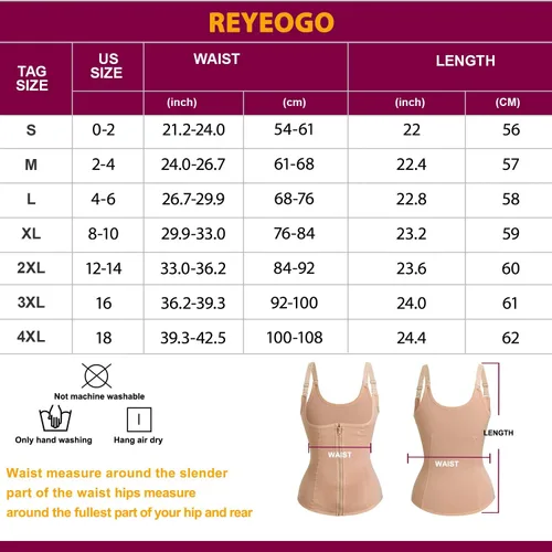 Vista 7 de REYEOGO Entrenador de cintura para mujer, chaleco de control de abdomen posparto, faja deportiva moldeadora de cintura