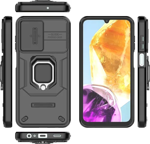 Vista 6 de Funda de teléfono móvil para Xiaomi Redmi A3/Xiaomi Poco C61 Soporte de coche Soporte Ventana corredera Cubierta protectora a prueba de golpes