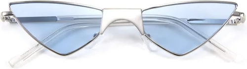 Vista 2 de FEISEDY Gafas de sol pequeñas con ojo de gato para mujer, color rosa, color caramelo, B2721