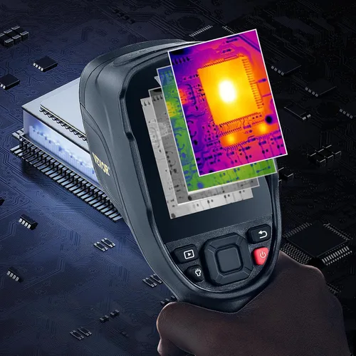 Vista 8 de Cámara de Imagen Térmica VEVOR, Resolución Super de 320 x 240 Píxeles, Cámara Infrarroja con Frecuencia de Actualización de 25Hz, Rango