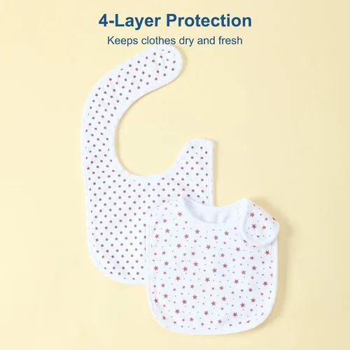 Vista 5 de Baberos impermeables Benoxine para bebés, niños y niñas, baberos tipo bandana suaves y absorbentes para recién nacidos de 0 a 12 meses