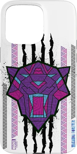 Vista 28 de Funda para iPhone 16 Marvel Black Panther: Wakanda Forever Tribal Logo Panther